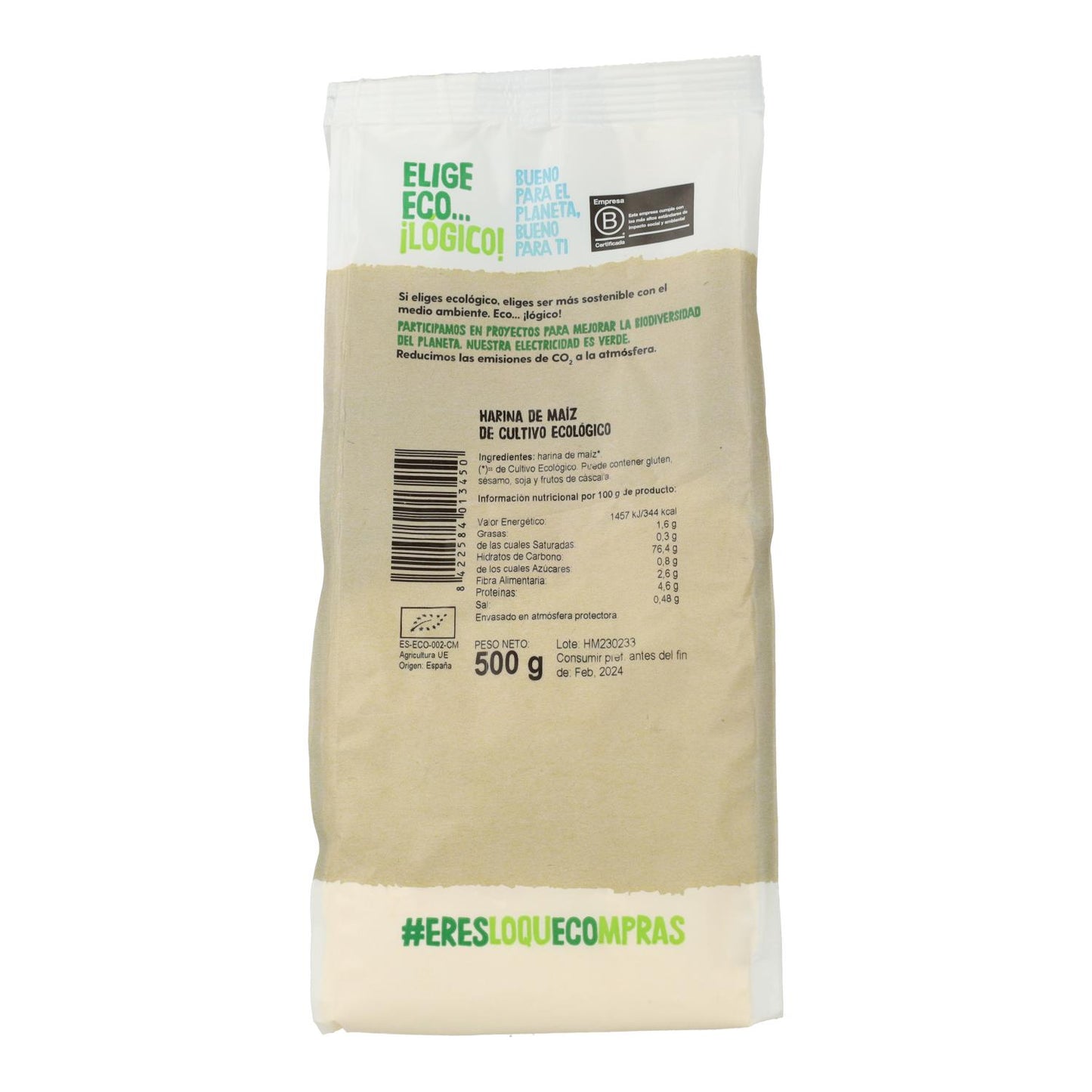 Ekologisk majsmjöl, 500 g Ecocesta