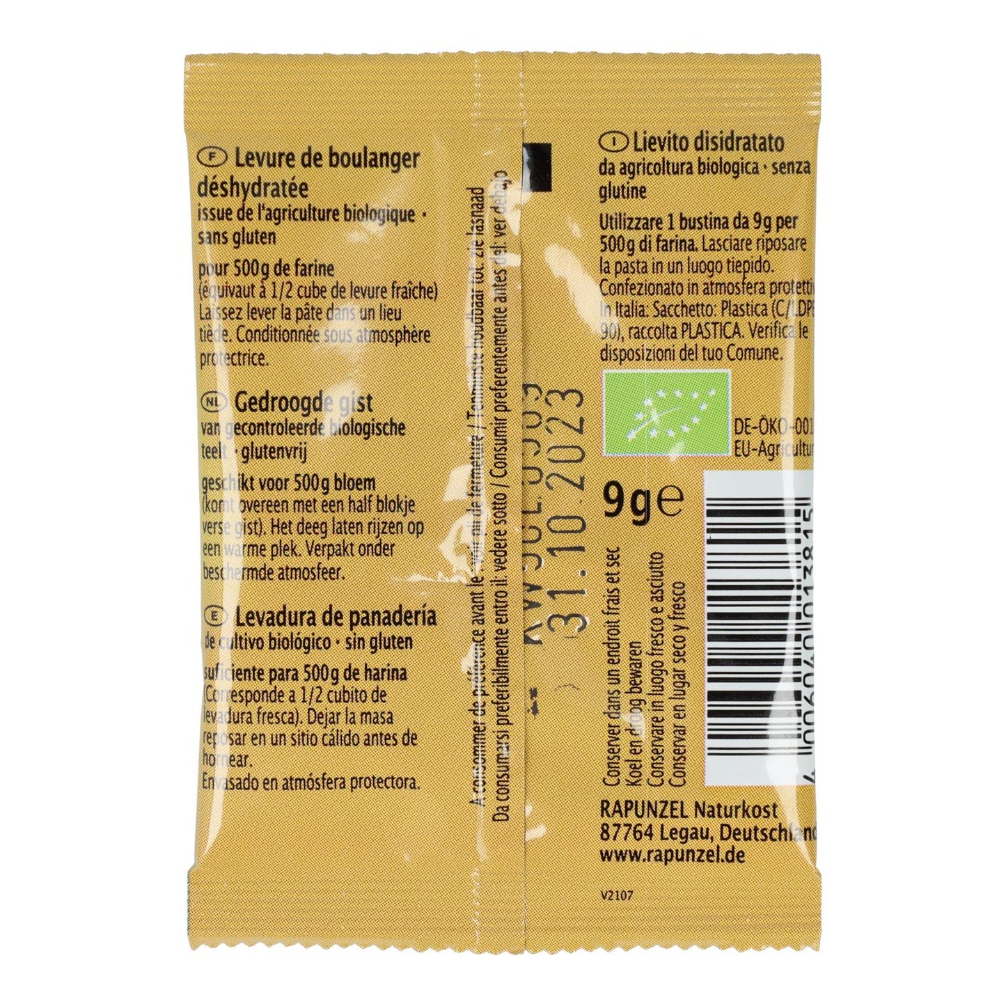 Rapunzel Trockenhefe 9 g