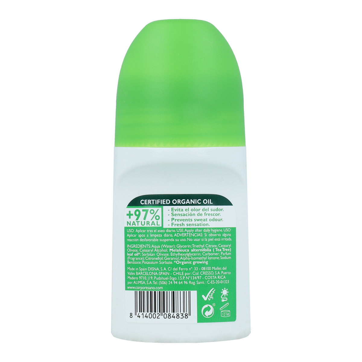Tea tree roll-on deodorant Corpore Sano 75 ml