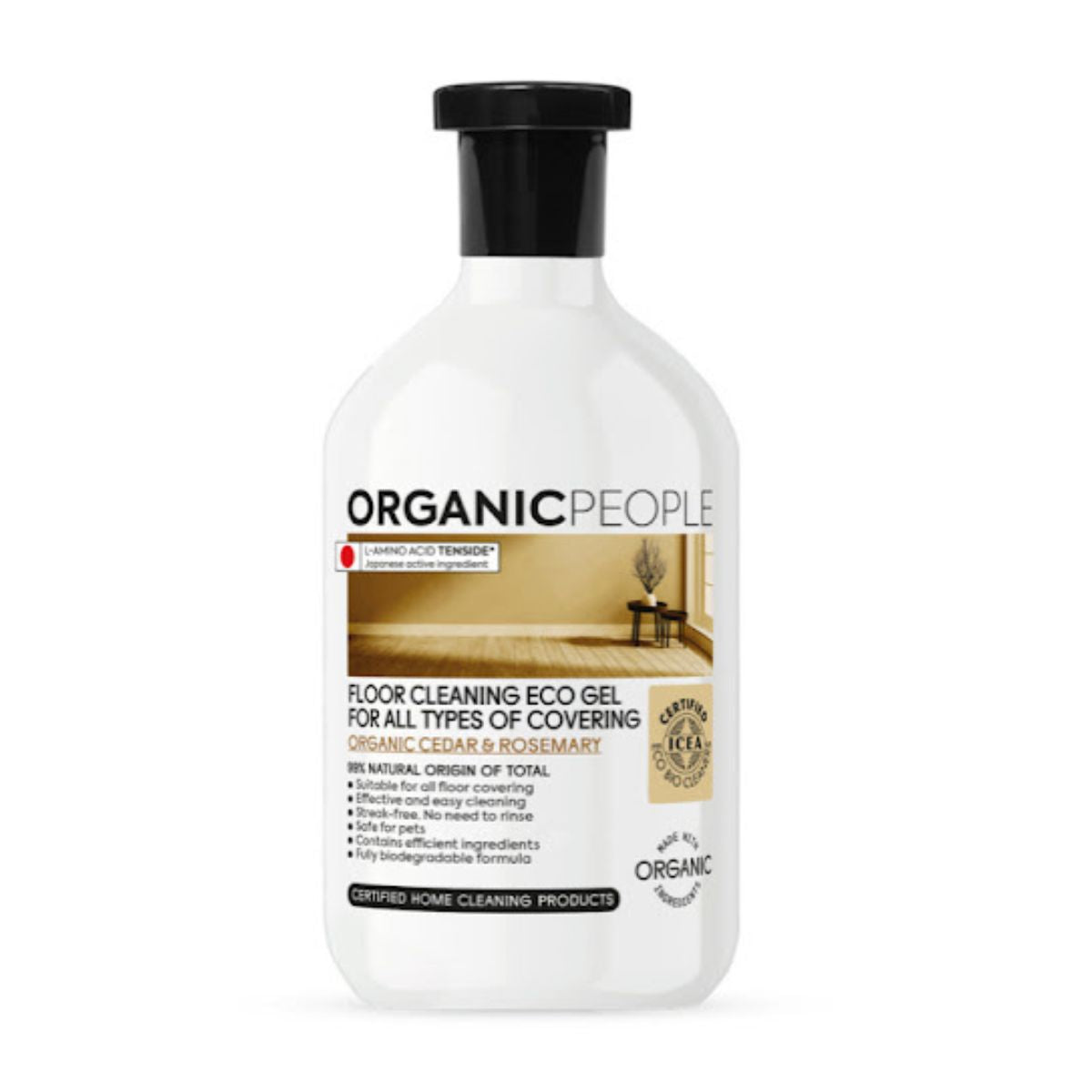 Gel detergente per pavimenti ECO Pino e Rosmarino biologici, Organic People, 500 ml