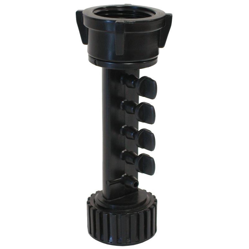 Collector met gekke schroefdraad en 5 onafhankelijke uitgangen 3/4