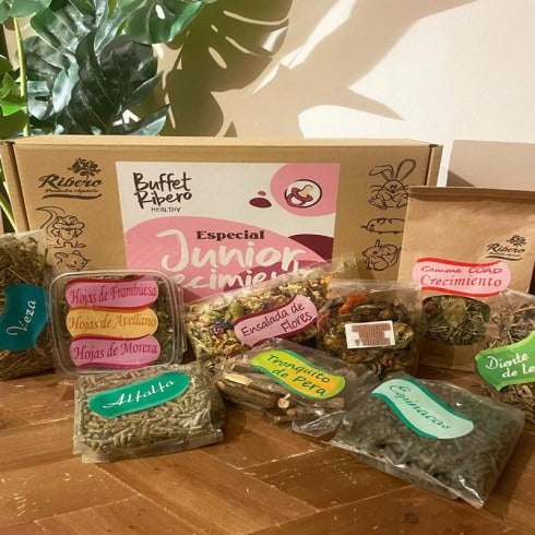 Zdrowy bufet Junior dla młodych królików i gryzoni Ribero