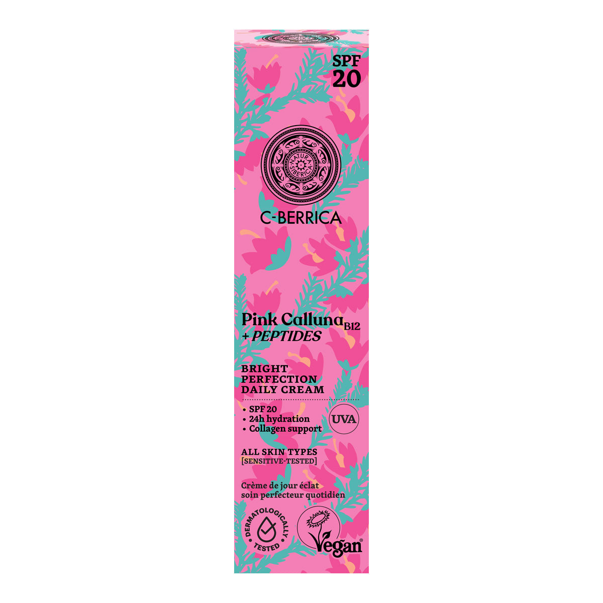 Ansiktskräm för perfekt och strålande hud SPF 20 Natura Siberica 50 ml