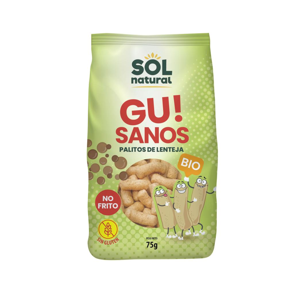 Hälsosamma linsnacks Gu från Bio Sol Natural 75 g
