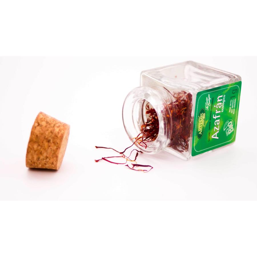 Szafran ekologiczny w szklanym słoiczku Artemisbio 1 g