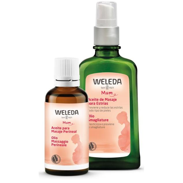 Zestaw dla kobiet w ciąży Olej do masażu okolicy krocza + olejek do masażu rozstępów