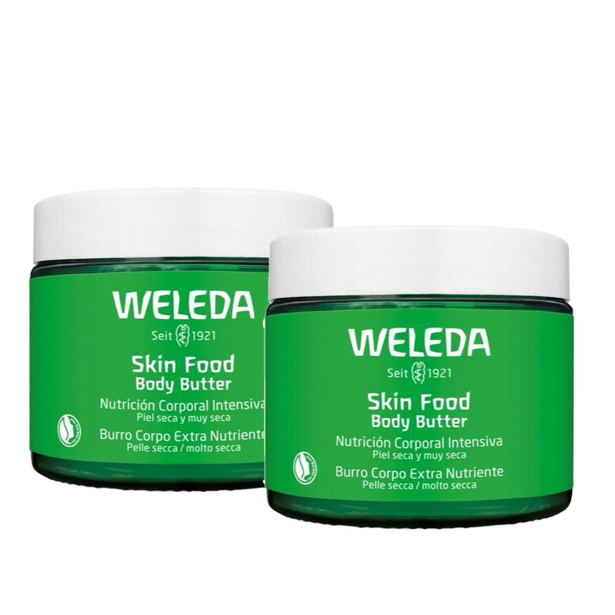 Pack 2x Skin Food Bálsamo Corporal Body Butter de Plantas Medicinales Weleda 150 ml
