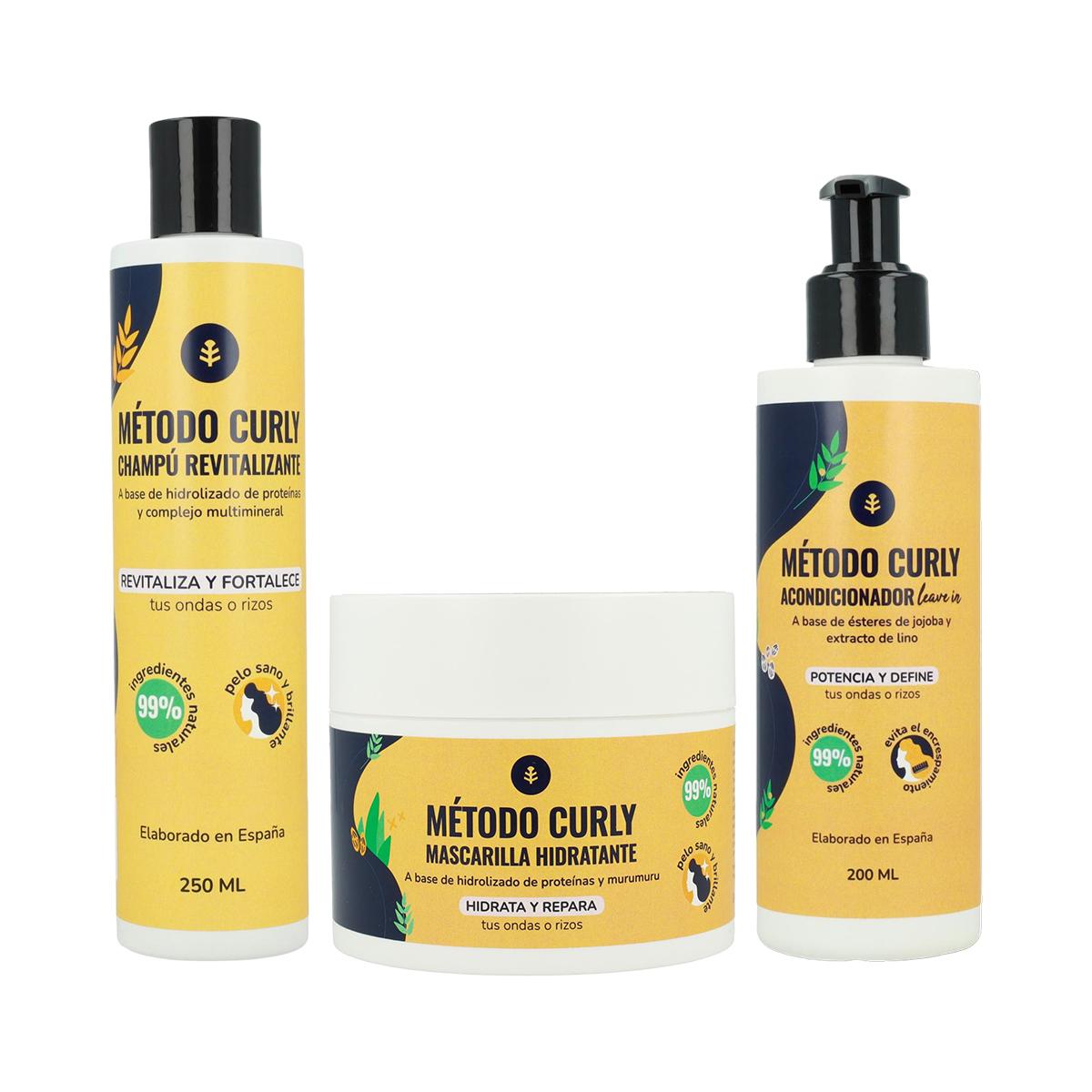 Krullen Methode Pakket: shampoo, masker en leave in Planeta Huerto