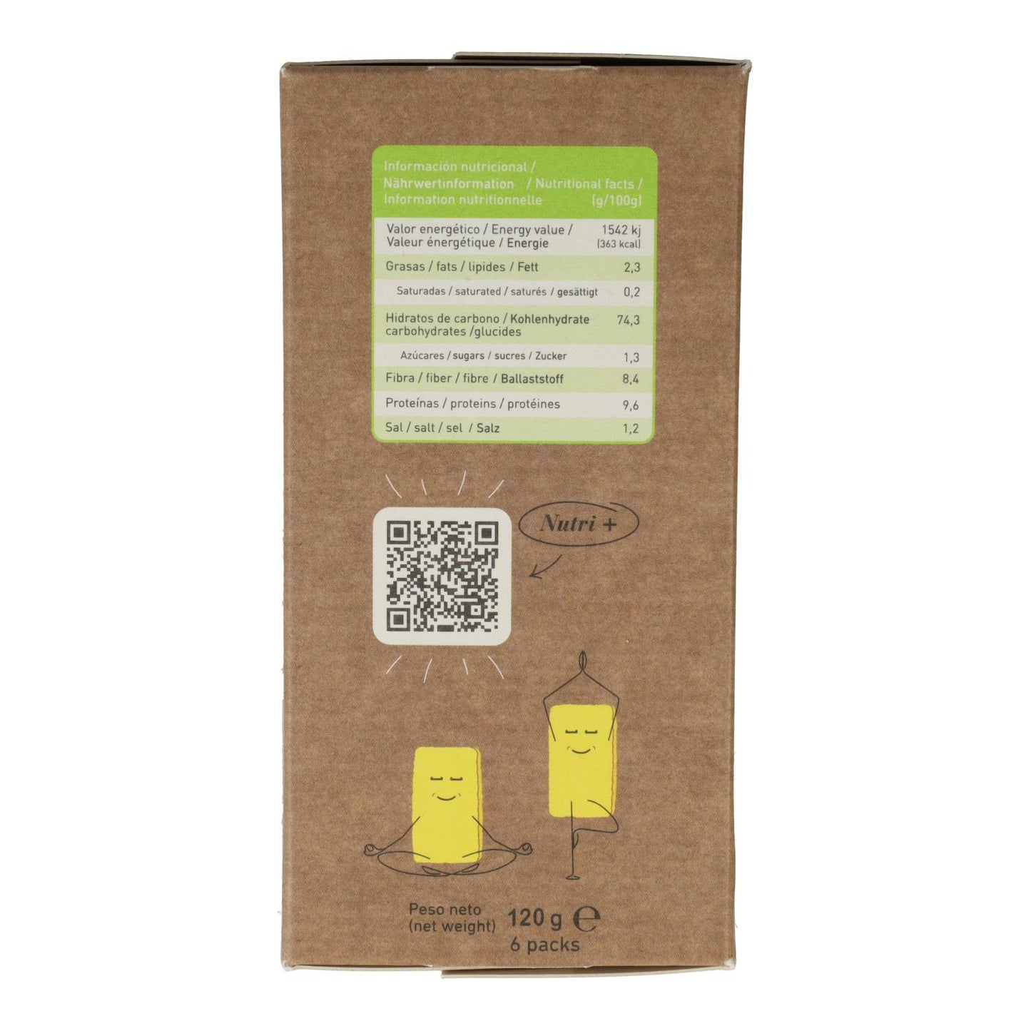 Crackers au sarrasin et au quinoa BIO sans gluten Zealia 120 g