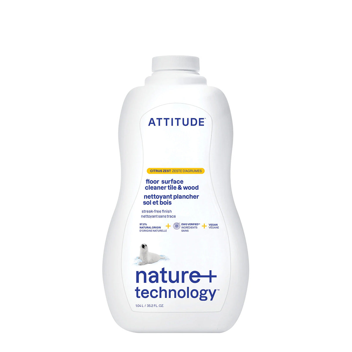 Attitude Citrus Bodenreiniger für Parkett und Keramikfliesen 1 l