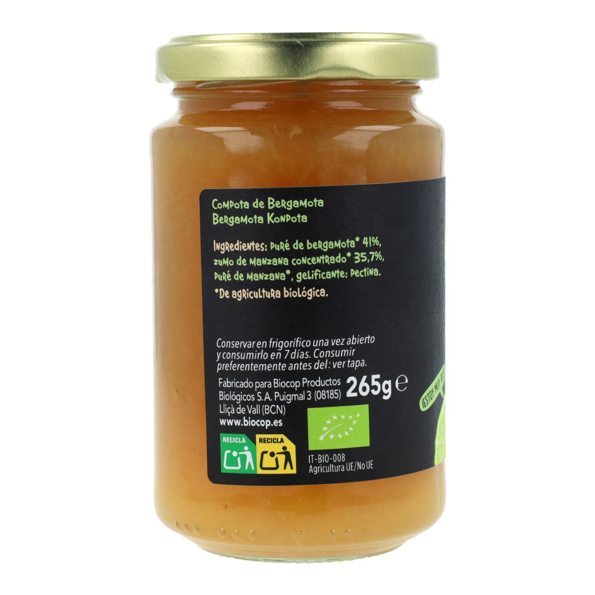 Biocop bergamotcompote 265 g