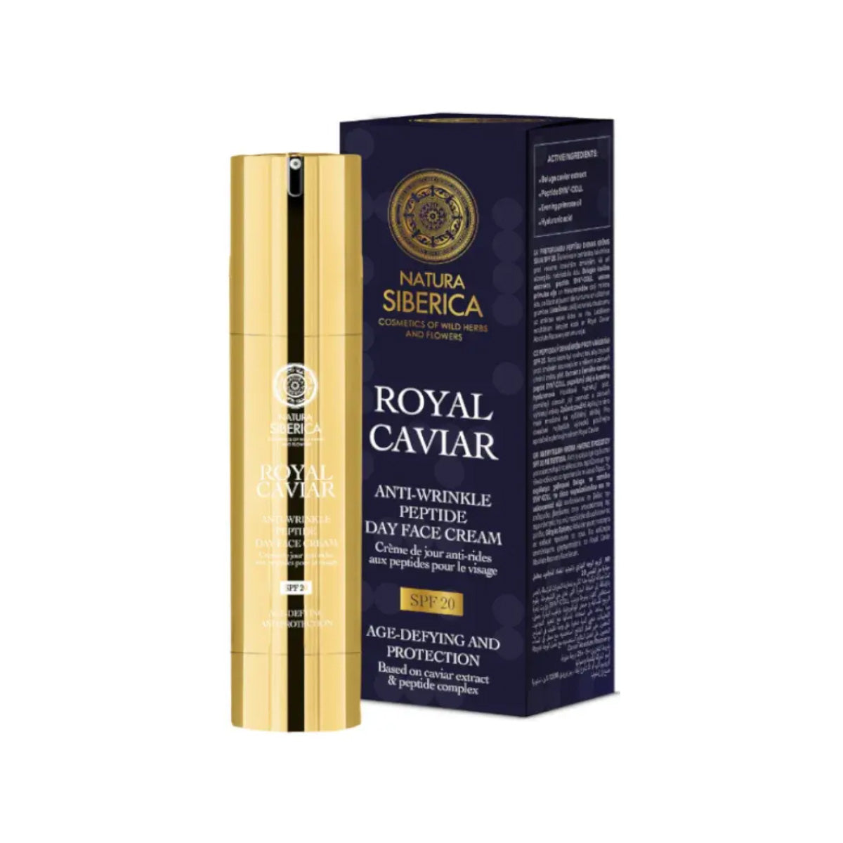Royal caviar Crema viso antirughe con peptidi SPF 20, Natura Siberica, 50 ml