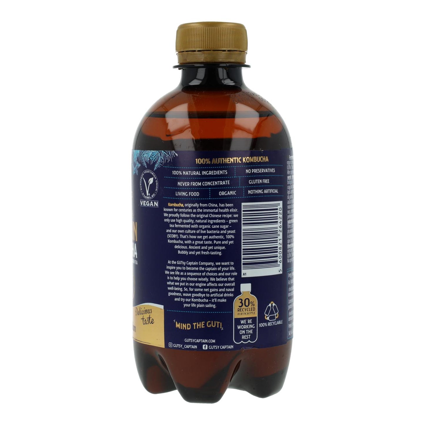 Captain Kombucha Apple & Cinnamon "Wintereditie" 400 ml