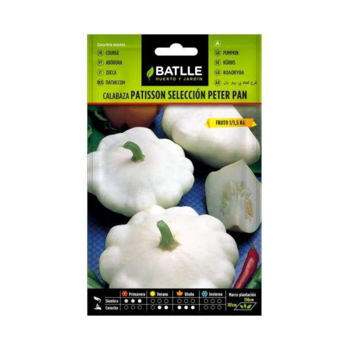 Nasiona dyni Pâtisson białej Peter Pan Batlle