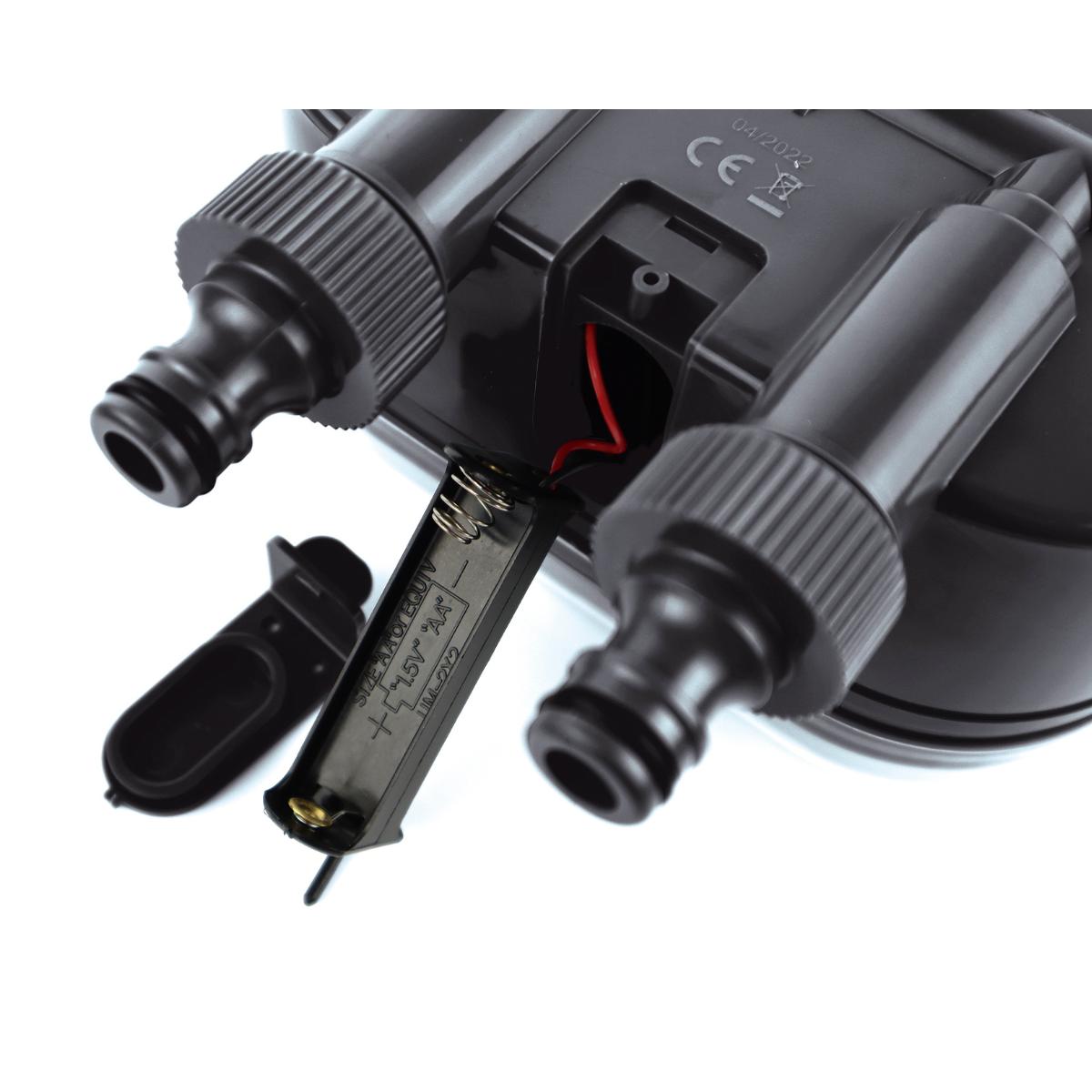 Aquacontrol-programmeerapparaat voor dubbele watertoevoer