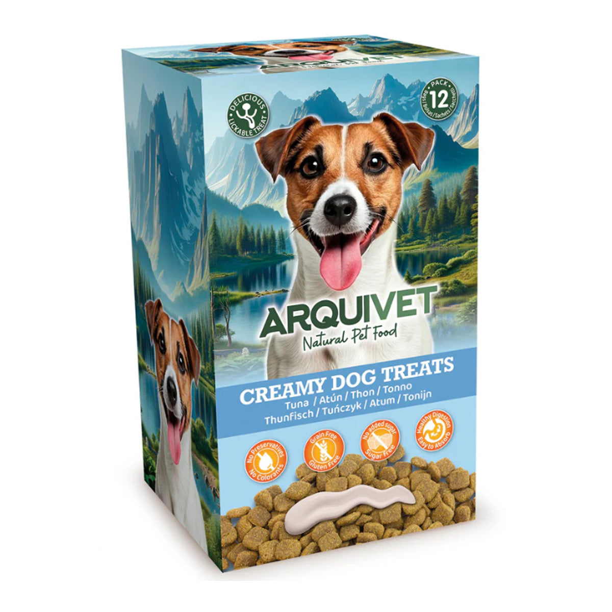 Snack líquido Creamy para Perro de Pollo Arquivet (5 sobres de 15g)