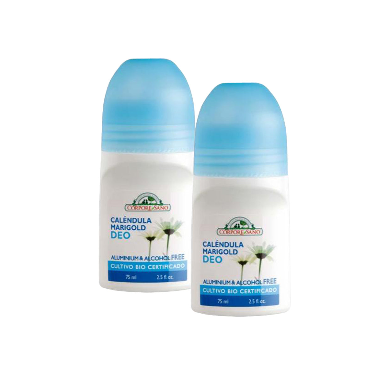 Pack of 2 Corpore Sano Calendula Roll-on Deodorants 75 ml