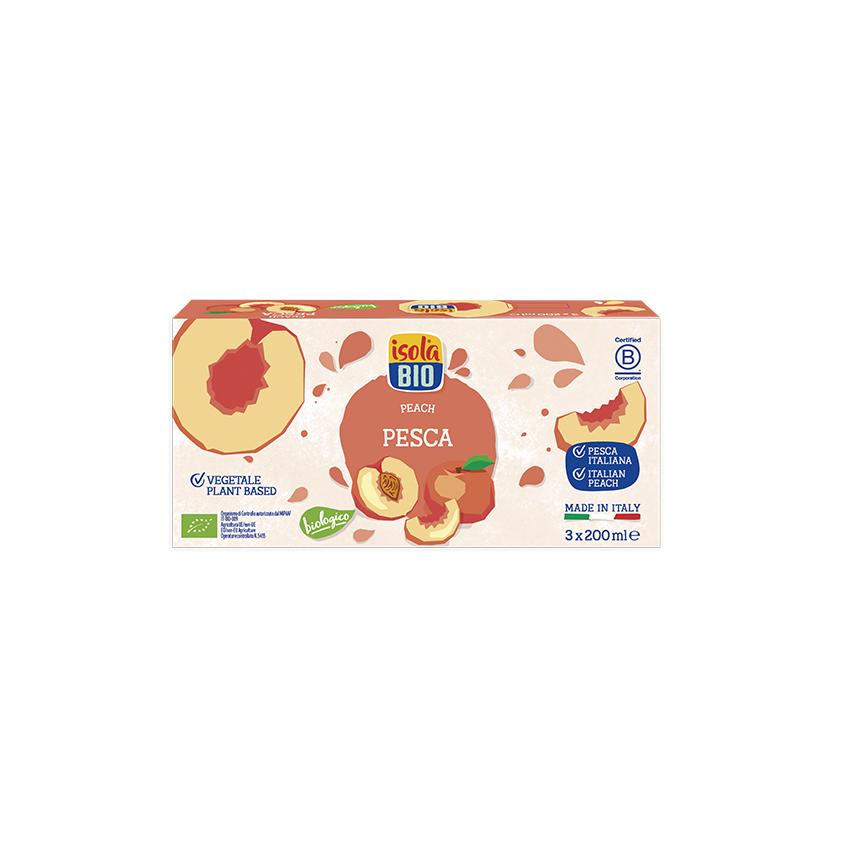 Succo di pesca con agave BIO Isola Bio, 3x200 ml