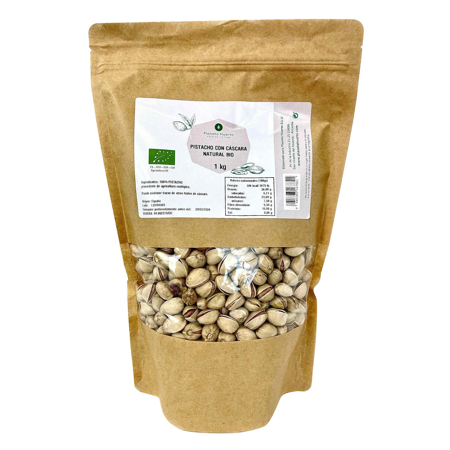 Pistaziennuss in der Schale ECO Planeta Huerto 1 kg