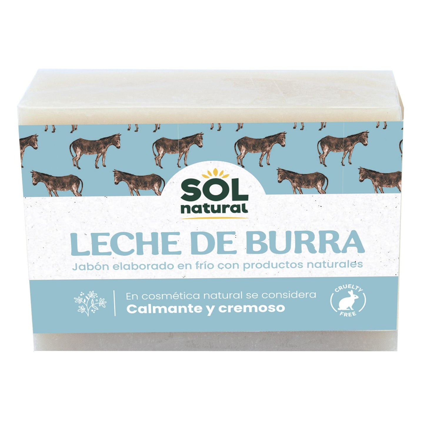 Sapone al latte d'asina Sol natural 100 g