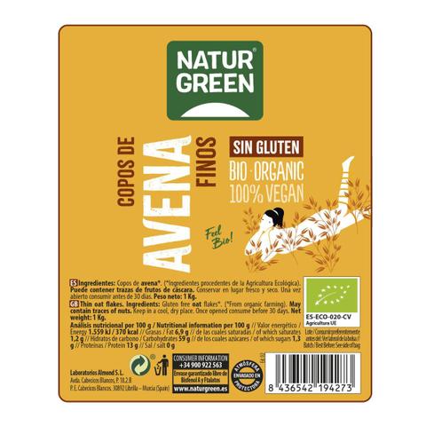 Płatki owsiane bezglutenowe Bio NaturGreen, 1 kg