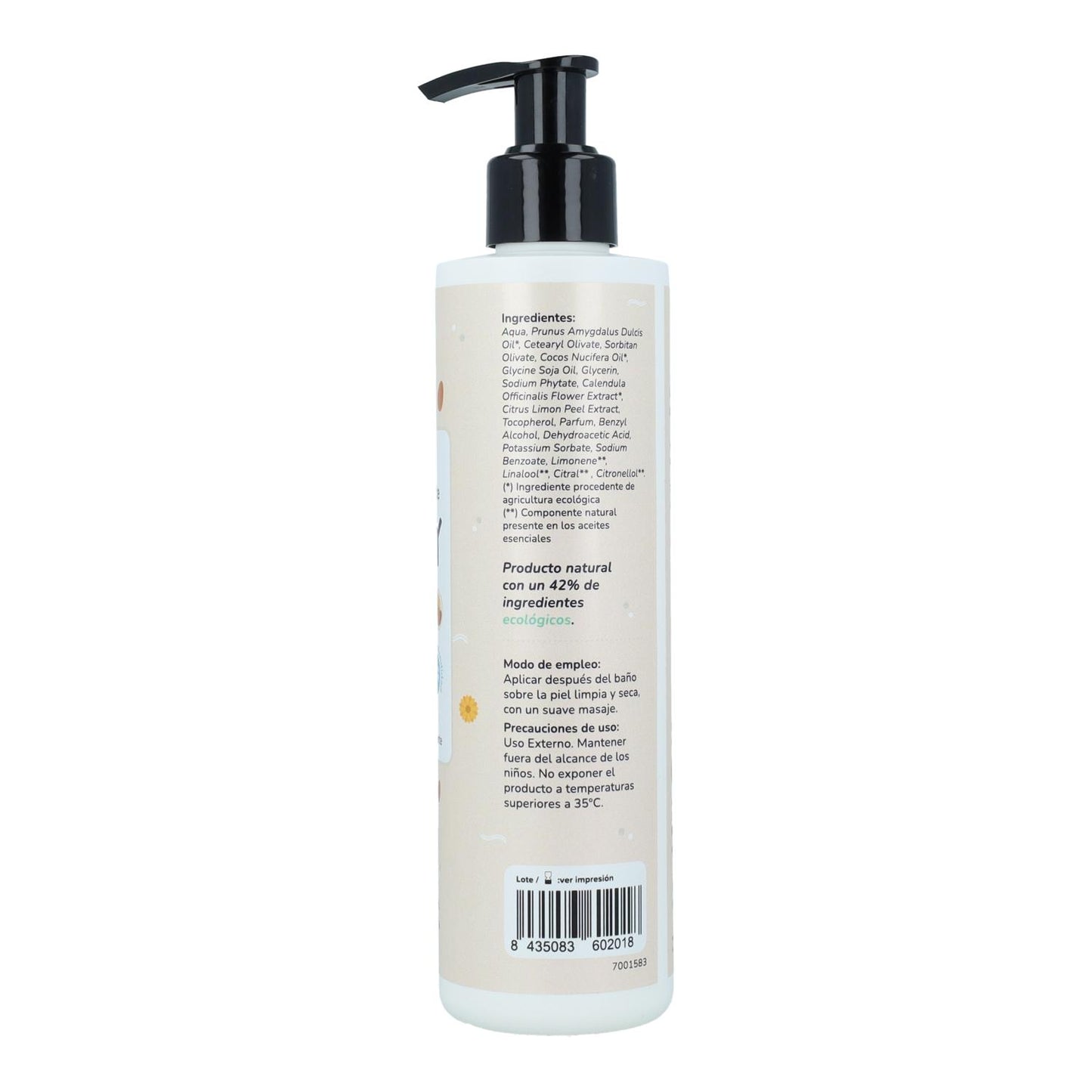Pack Enfants Calendula et Amandes : gel et shampoing + crème hydratante Planeta Huerto