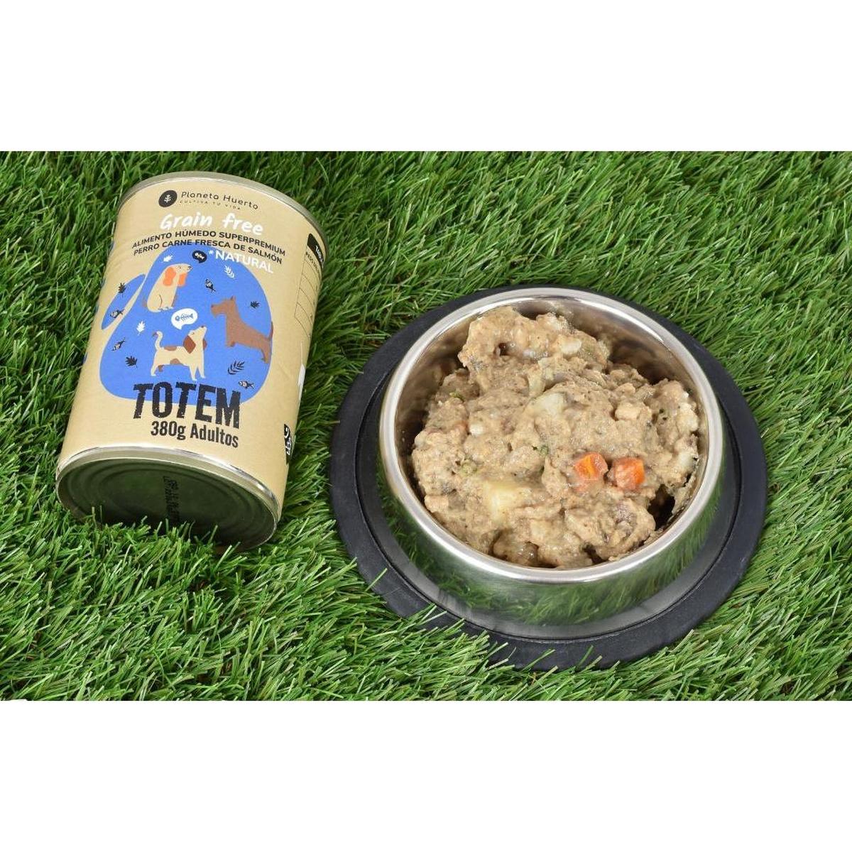 Packung 12 x getreidefreies Superpremium-Hundenassfutter Lachs 380 g Planeta Huerto