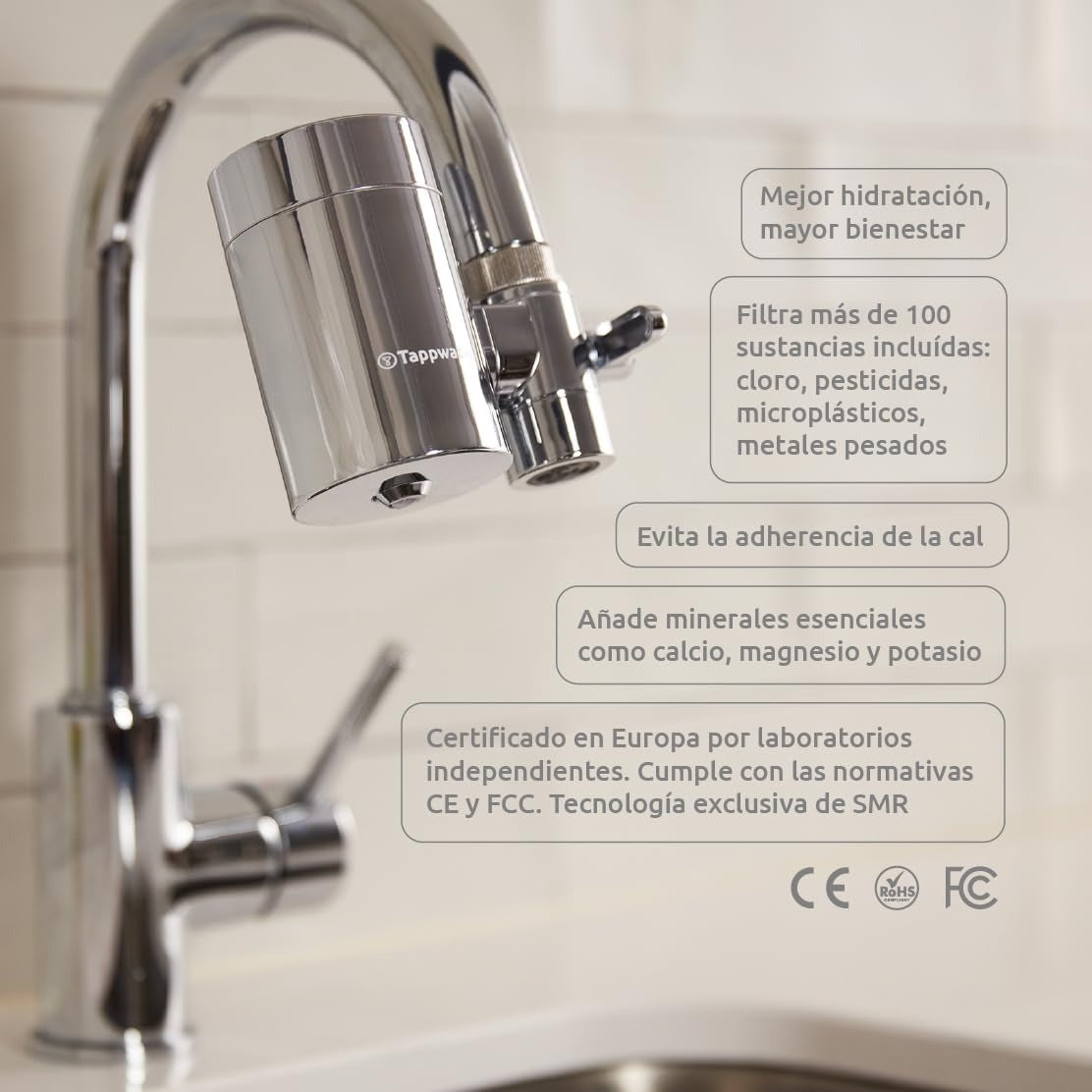 2er-Pack Filterpatronen EcoPro Chrome SMR Tappwater
