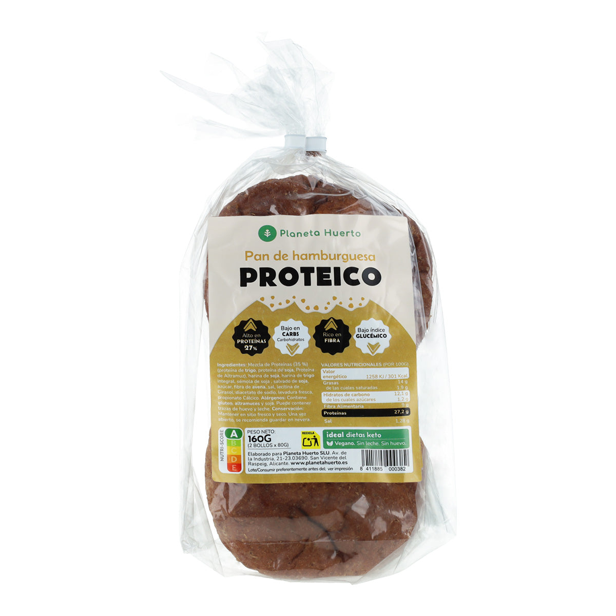 Białkowa bułka do hamburgerów Planeta Huerto, 2 x 80 gramów