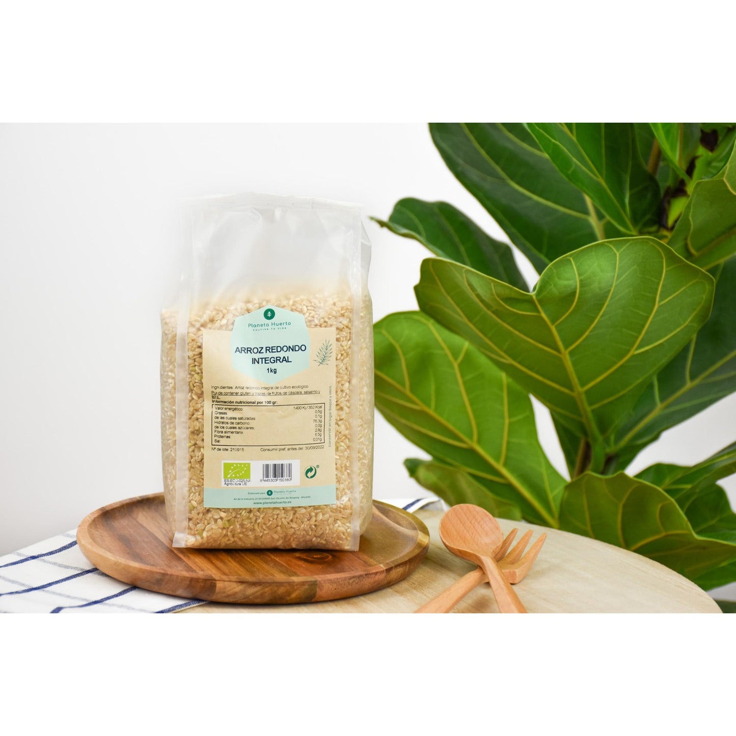 Rundkornigt fullkornsris ECO Planeta Huerto 1 kg