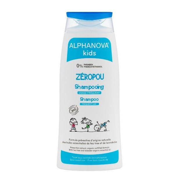 Bio-Shampoo gegen Läuse Zeropou Alphanova 200 ml