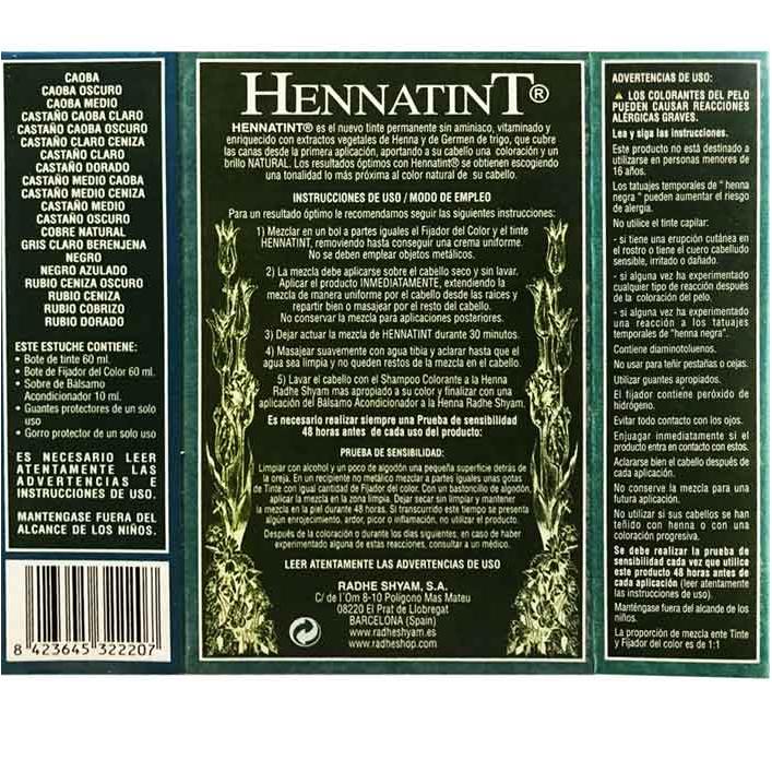 Hennatint Ljusgrå Aubergine 120 ml Radhe