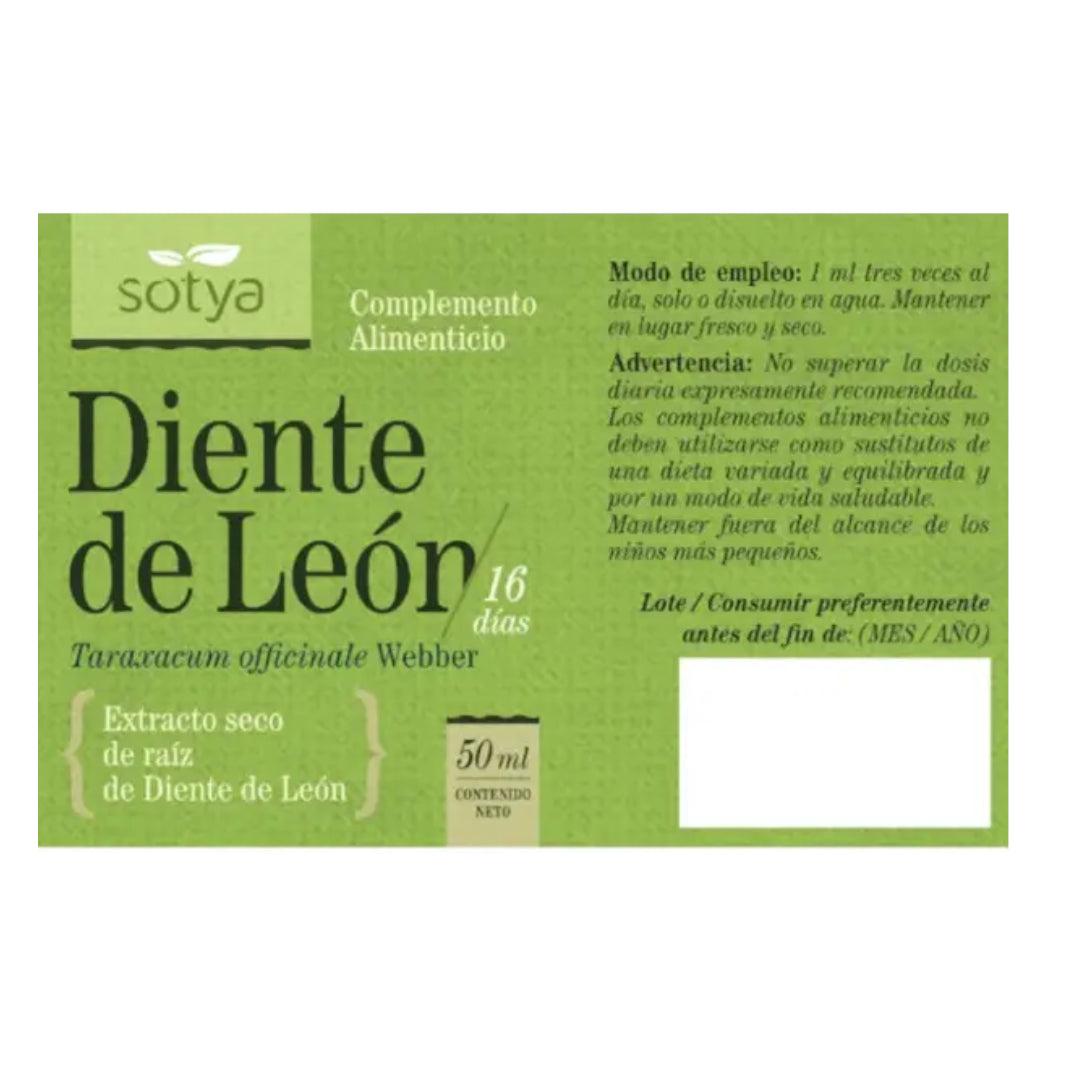 Diente De Leon Extracto Sotya 50 ml