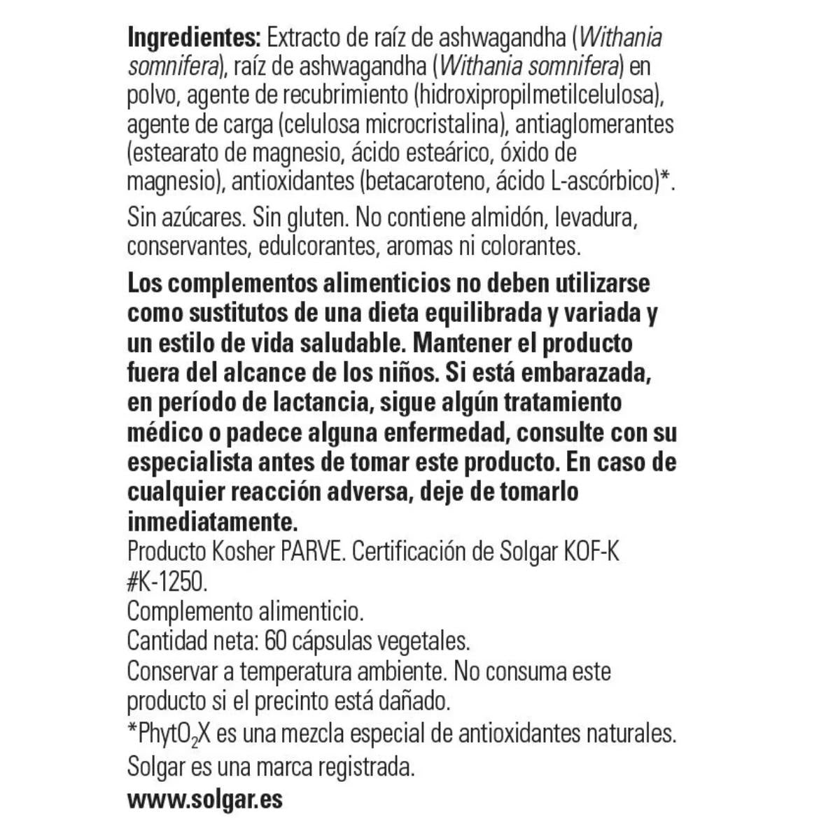 Confezione da 2 x Ashwagandha 60 capsule vegetali