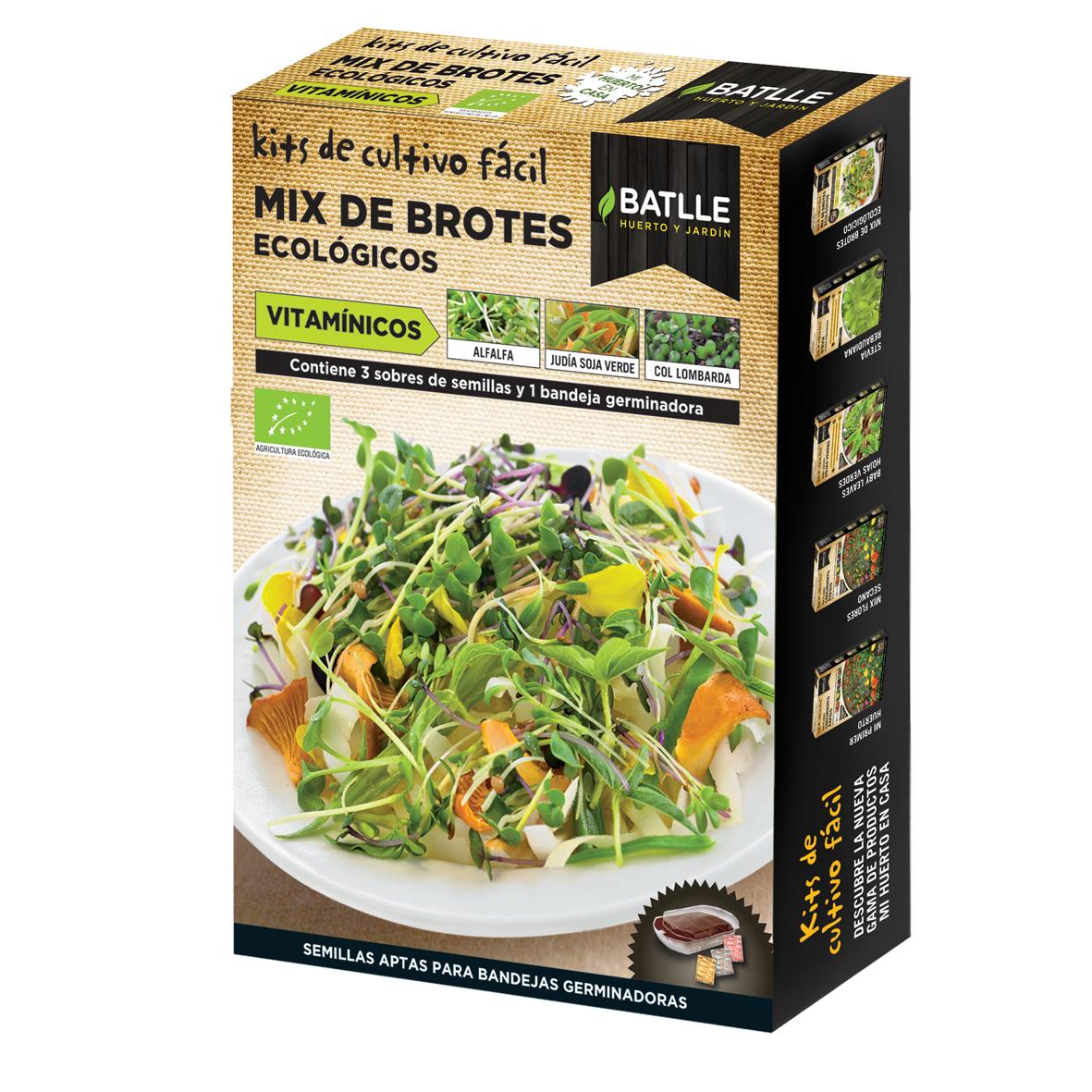 Mix aus biologischen Vitaminsprossen mit Keimschale Batlle