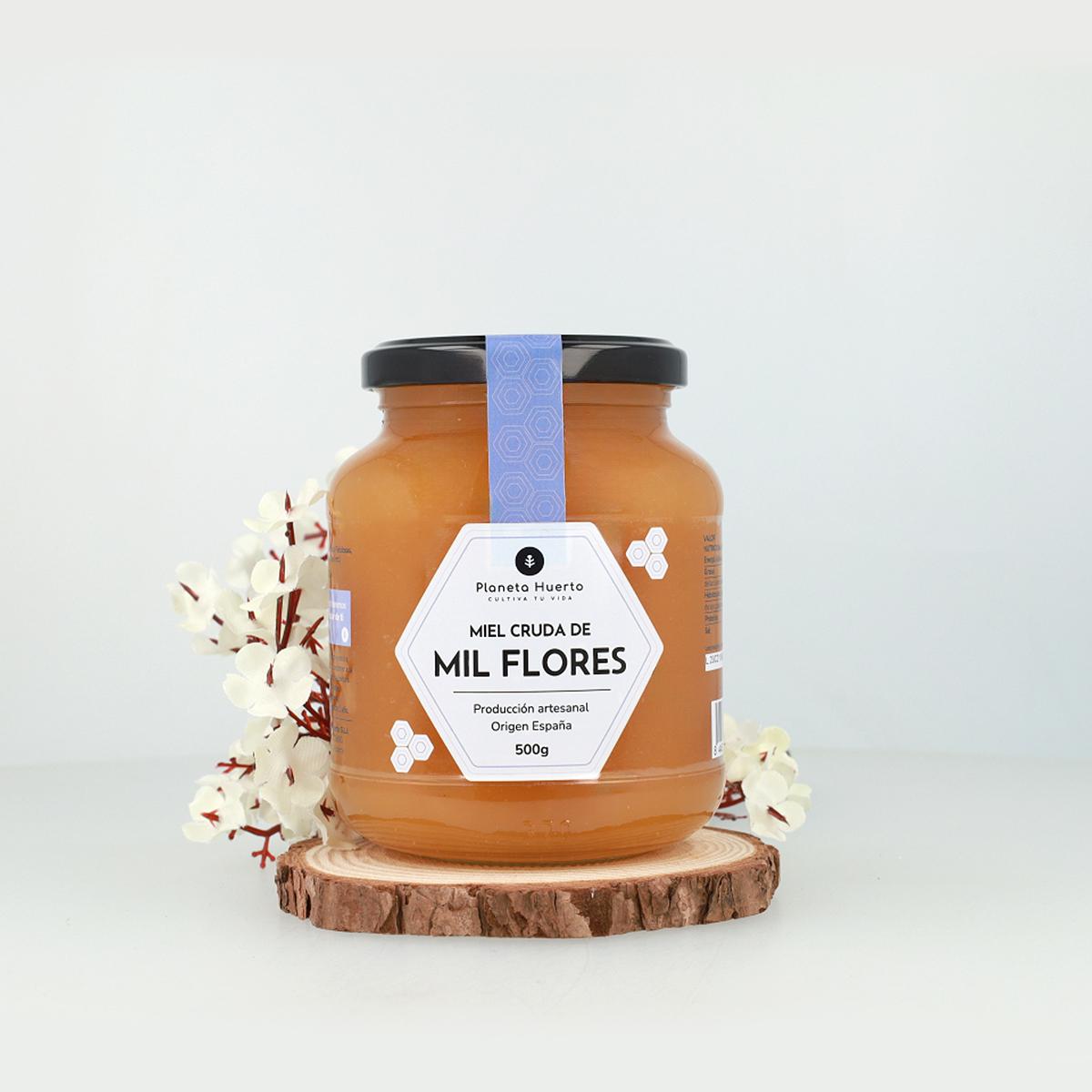 Duizend Bloemen Rauwe Honing Planeta Huerto 500 g