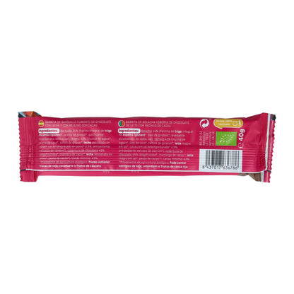 Barquette de gaufrettes enrobées de chocolat ECO Smileat 40 g