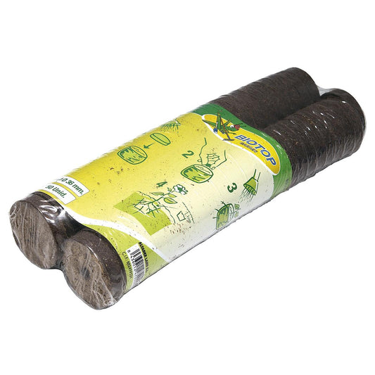 Presseteig-Torfplättchen für Saatbeete, Packung mit 50 Stück