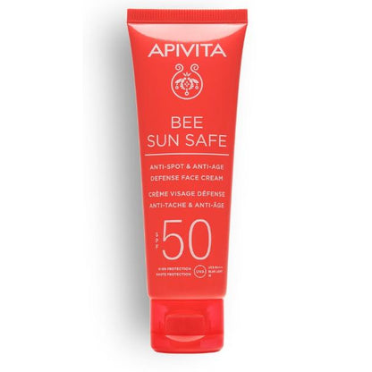 Crema solare anti-macchie SPF50 Apivita 50 ml