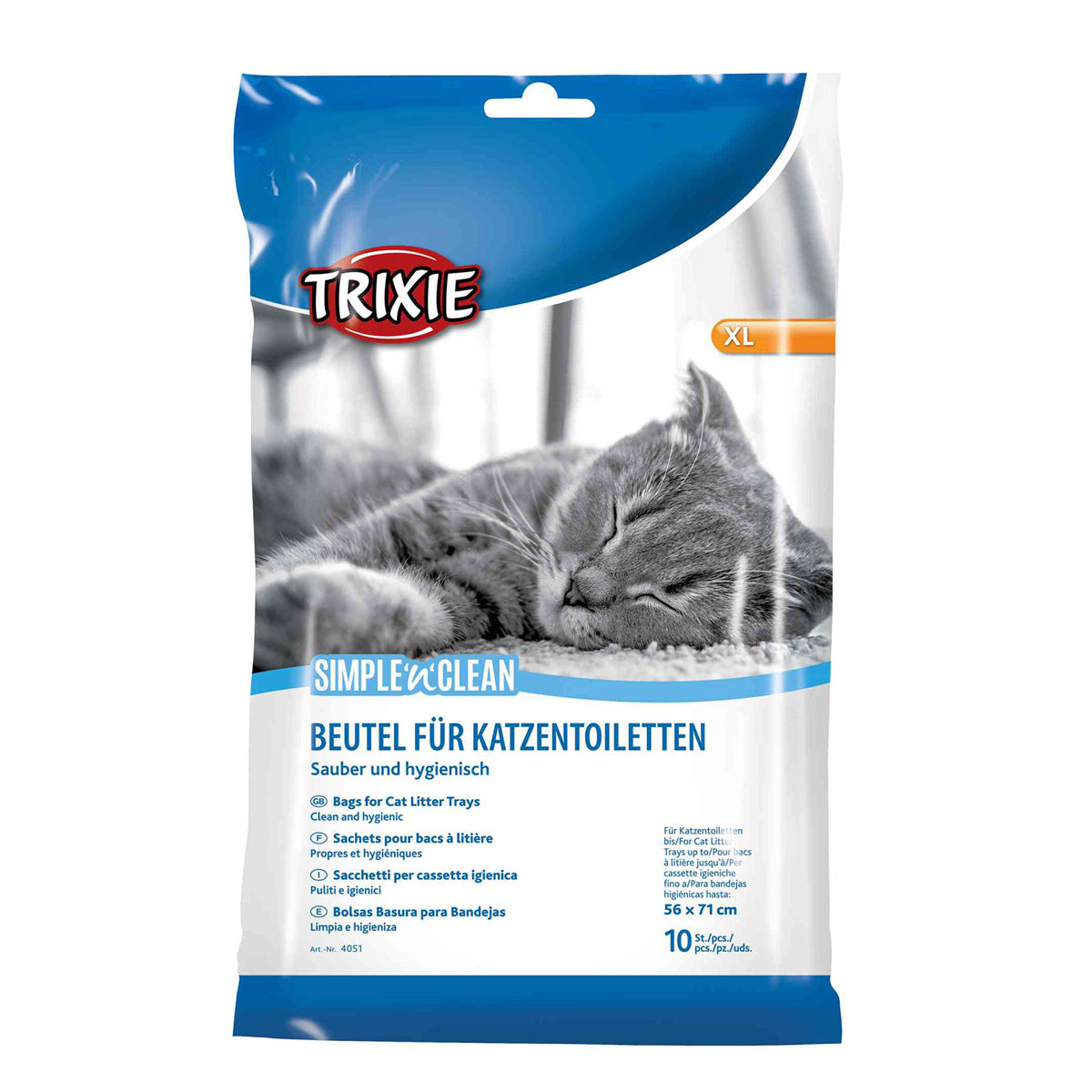 10 soppåsar för hygieniska brickor, upp till 46x59 cm