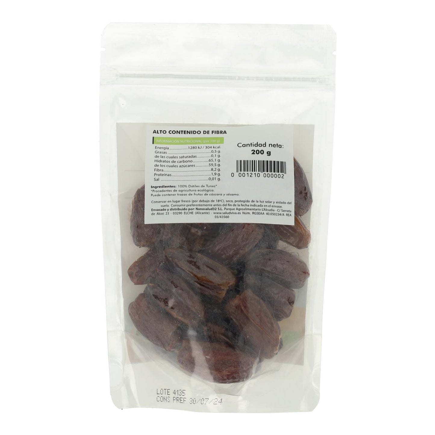 Datteln aus Tunesien ECO 200 g, Salud Viva