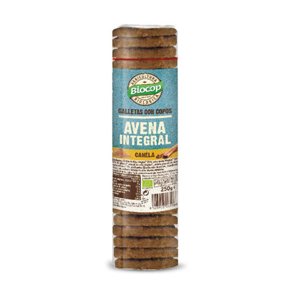 Biscuits aux flocons d'avoine complète et à la cannelle Biocop 250 g