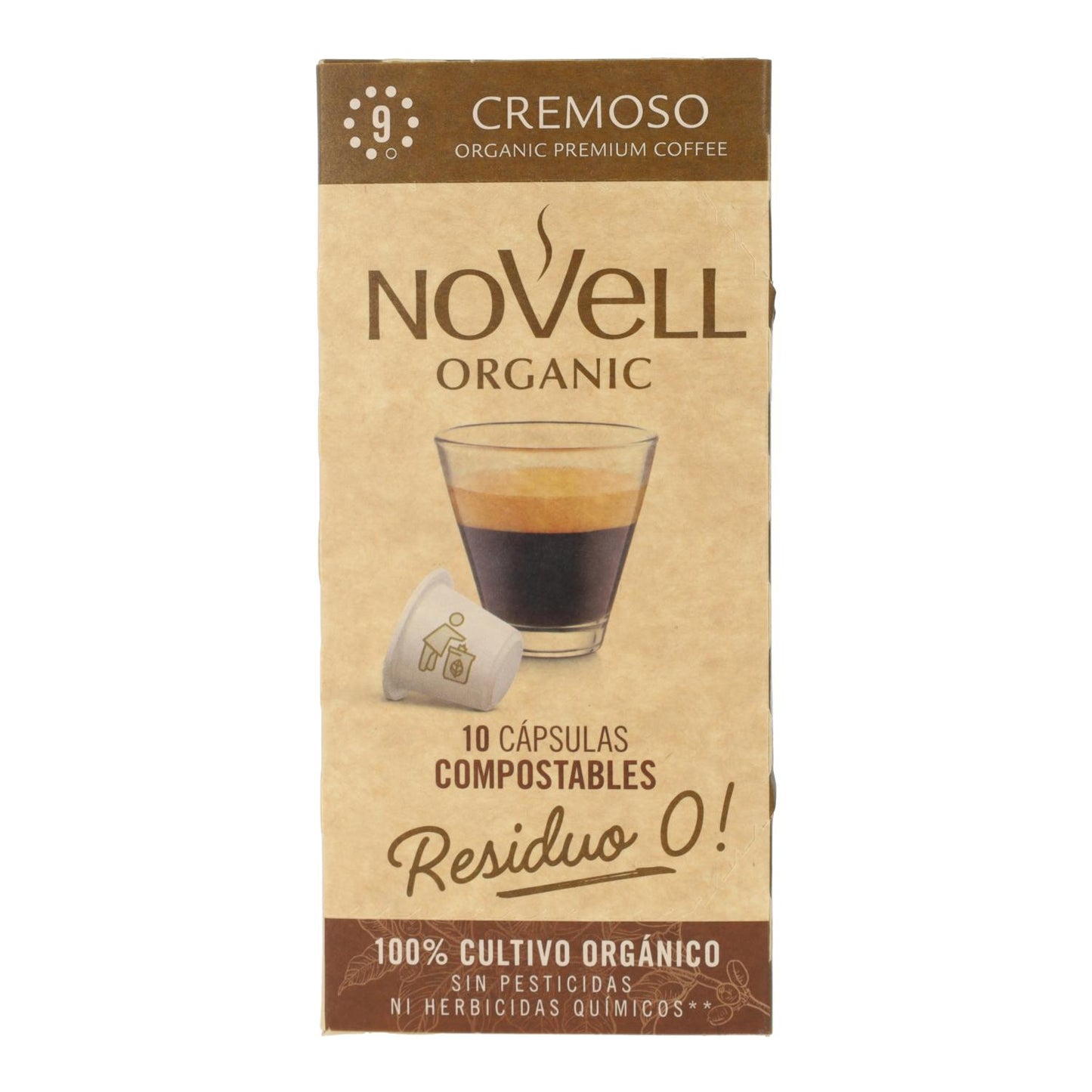 Capsule compostabili di caffè cremoso per Nespresso 10 pezzi