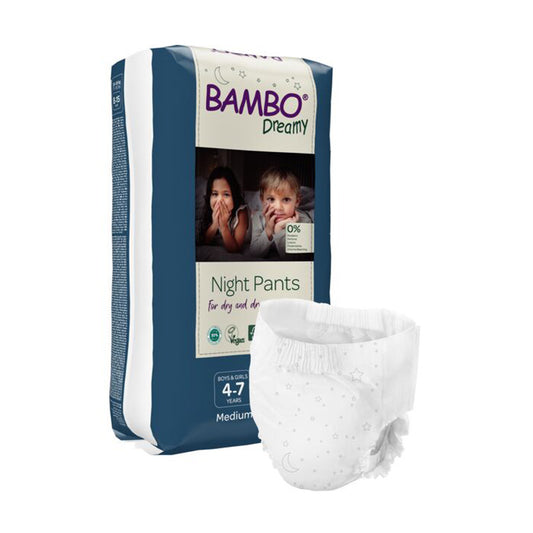 Bambo Dreamy-byxor för natten M (15-35 kg) 10 st Bambo Nature