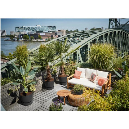 Greenville Elho Anthracite 30 cm Planter with Integrated Saucer