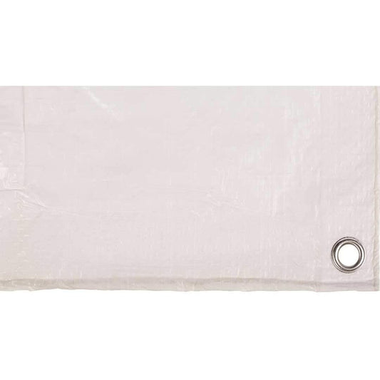 Versterkte luifel Gewicht 70 g. 3 x 5 m. Wit