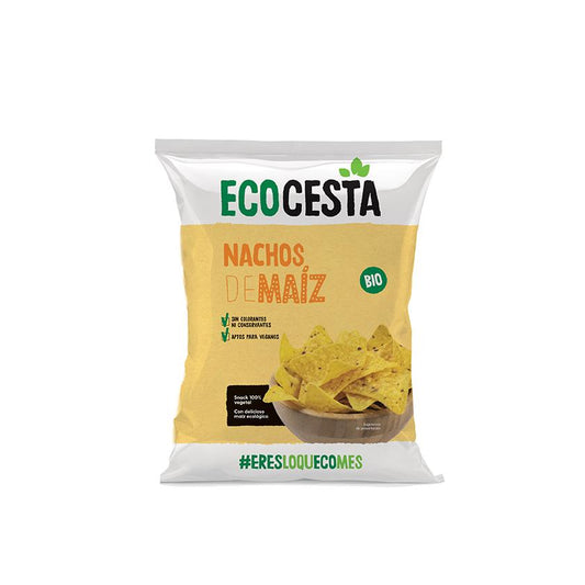 Naturliga ekologiska majsnachos, 125 g Ecocesta