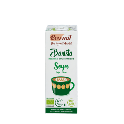 Ecomil low-sugar Barista soy drink 1 L
