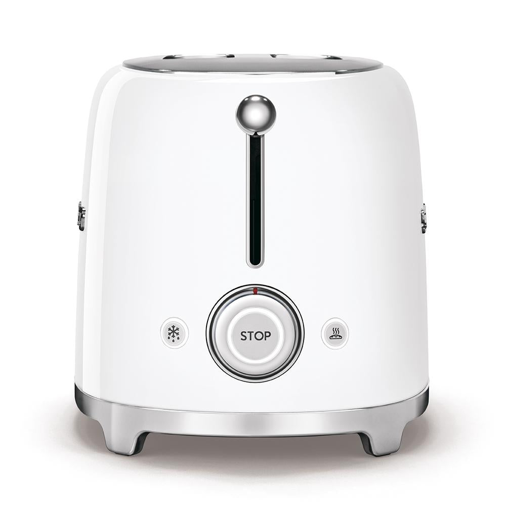 Tostapane SMEG a 2 fessure stile anni '50 bianco
