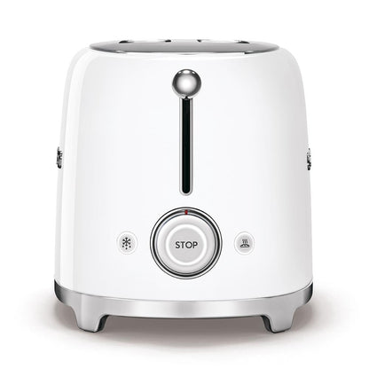 Tostapane SMEG a 2 fessure stile anni '50 bianco